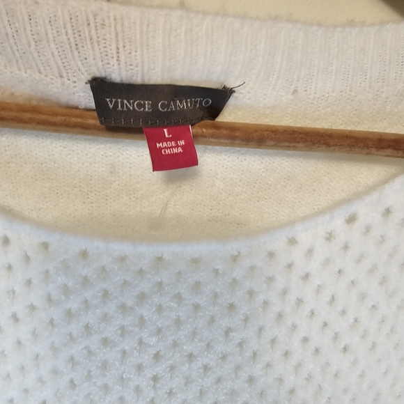 NWT Vince Camuto White Women's Sweater Size‎ Large - Picture 6 of 10